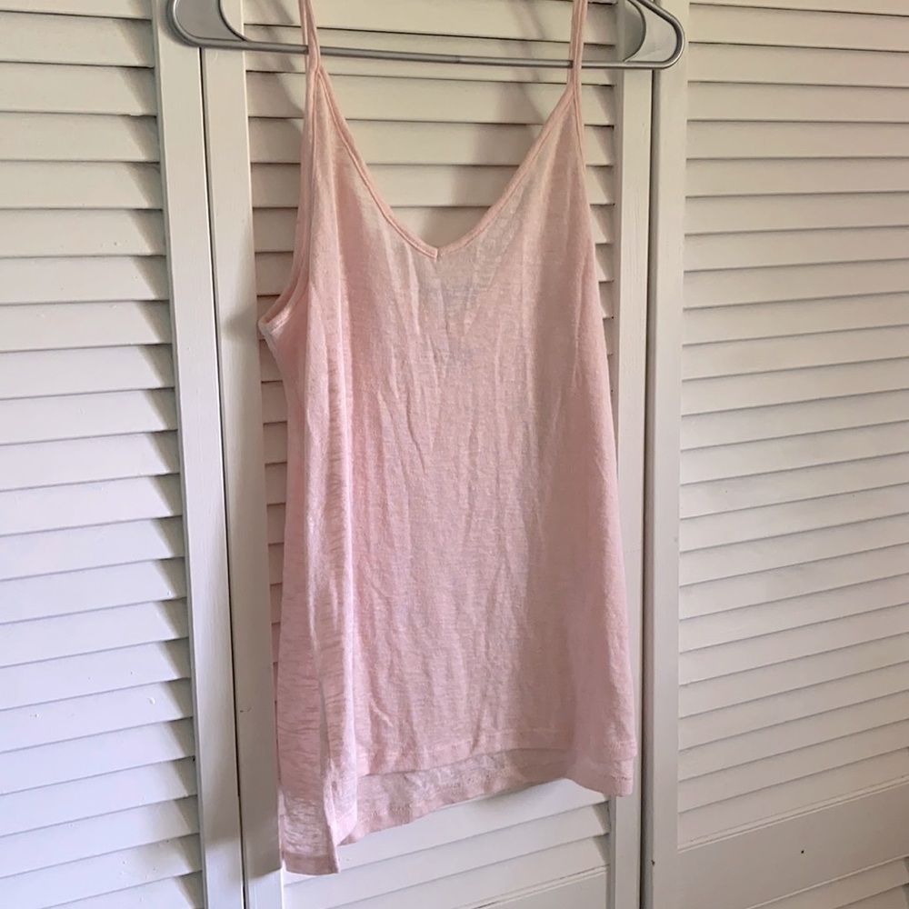 NWT Light Pink V Neck Tank